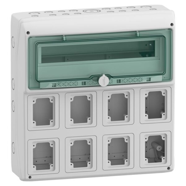 13182 | Mureva Enclosure IP65 for IEC sock 18Mx8 - Schneider Electric