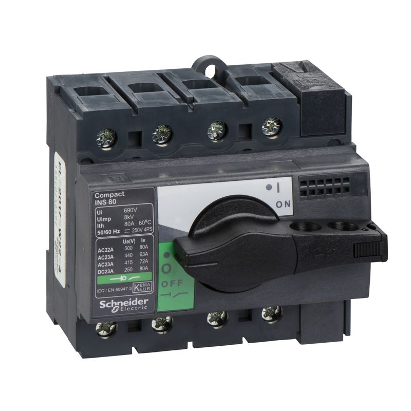 28905 28905 | INS80 4P 80A - SWITCH DISCONNECTOR - Schneider Electric - Image 1