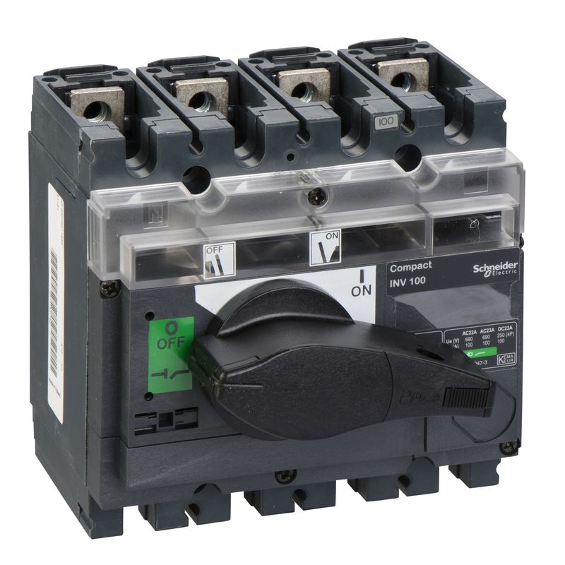 31161 31161 | INV100 4P 100 A - VISIBLE BREAK SWITCHDI - Schneider Electric - Image 1