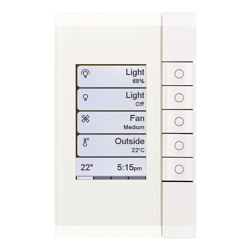 5085EDLB-PW 5085EDLB-PW | C-BUS EDLT, BLACK GRID, SATURN PW FASCIA - Schneider Electric - Image 1