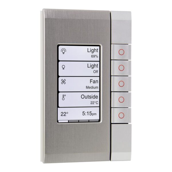 5085EDLB-SS | C-BUS EDLT, BLACK GRID, SATURN SS FASCIA - Schneider Electric