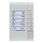 5085EDLW-OM | C-BUS EDLT, WHITE GRID, SATURN OM FASCIA - Schneider Electric