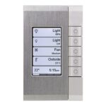5085EDLW-SS | C-BUS EDLT, WHITE GRID, SATURN SS FASCIA - Schneider Electric