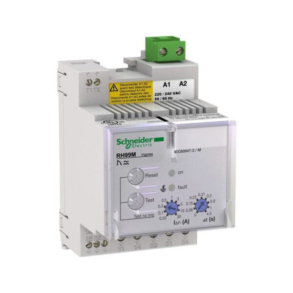56192 | EARTHLEAKAGE RELAY RH99M WITH AU TO MATI - Schneider Electric