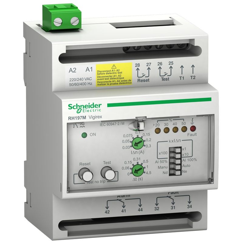 56517 56517 | RESID. CURRENT RELAY RH197 M 230V - Schneider Electric - Image 1