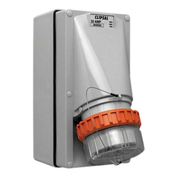 56AI532-GY | SOCKET APPL INLET IP56 5PIN 32 - Schneider Electric