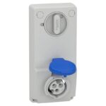 82031 | SOCKET UNIKA W/INTERLOCK 16A 2P-E 200-25 - Schneider Electric