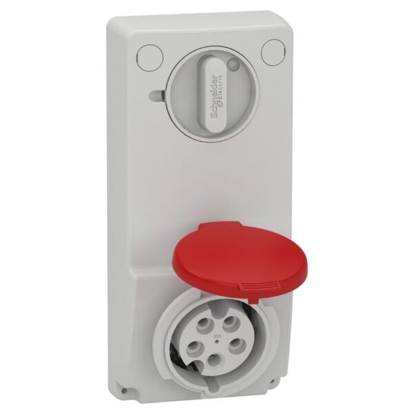 82036 | SOCKET UNIKA W/INTERLOCK 16A 3P-N-E 380- - Schneider Electric