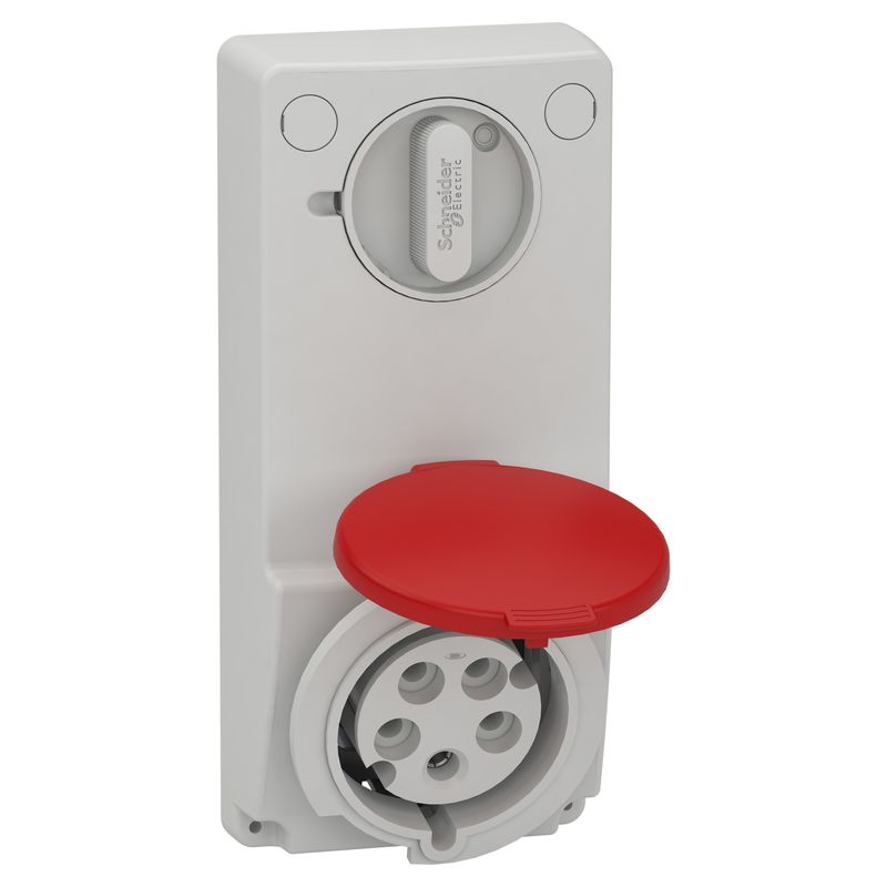 82047 82047 | SOCKET UNIKA W/INTERLOCK 32A 3P-N-E 380- - Schneider Electric - Image 1