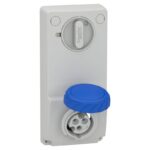 82081 | SOCKET UNIKA W/INTERLOCK 16A 2P-E 200-25 - Schneider Electric