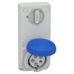 82092 | SOCKET UNIKA W/INTERLOCK 32A 2P-E 200-25 - Schneider Electric