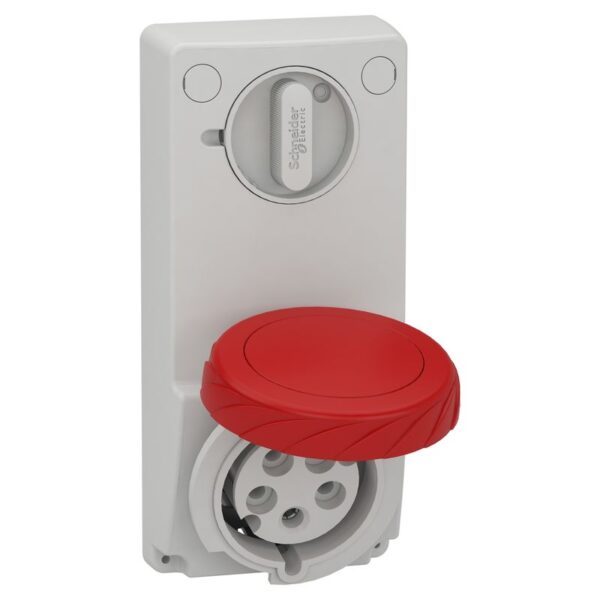 82097 | SOCKET UNIKA W/INTERLOCK 32A 3P-N-E 380- - Schneider Electric
