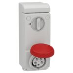 83086 | SOCKET UNIKA W/INTERLOCK 16A 3P-N-E 380- - Schneider Electric
