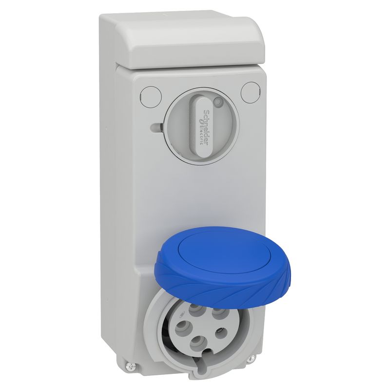83092 83092 | SOCKET UNIKA W/INTERLOCK 32A 2P-E 200-25 - Schneider Electric - Image 1