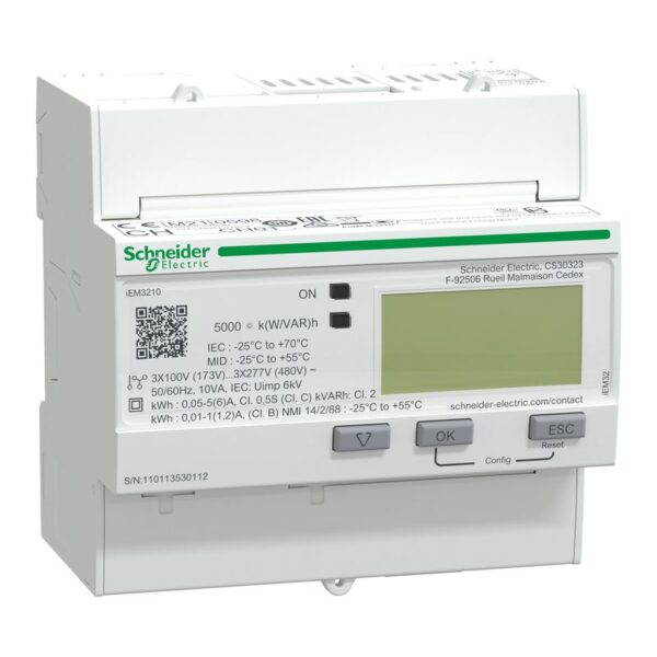 A9MEM3210 | iEM3210 CT op Cl 0.5S MID Energy meter - Schneider Electric