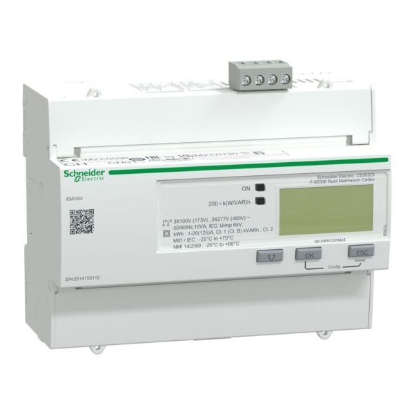 A9MEM3355 | iEM3355 125A Cl 1 MID Energy meter RS485 - Schneider Electric