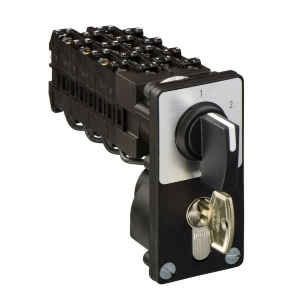 K1Q034NZ4 | STEP.SWITCH 4POS 4POLES B LACK HANDLE - Schneider Electric